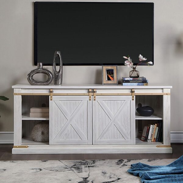 BORREGO TV CONSOLE CM5018WH-TV-72 By Furniture of America. 11