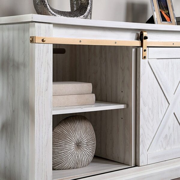 BORREGO TV CONSOLE CM5018WH-TV-72 By Furniture of America. 12
