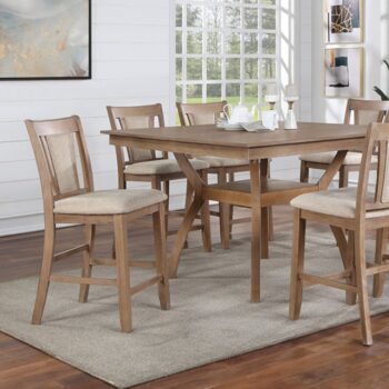 UPMINSTER COUNTER HT. TABLE  CM3984NT-PT By Furniture of America.