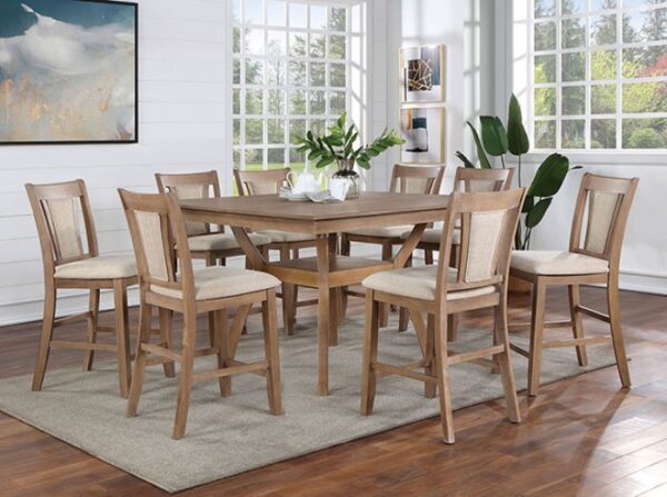 UPMINSTER COUNTER HT. TABLE  CM3984NT-PT By Furniture of America. 10