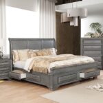Gray Brandt Bed CM7302GY By Furniture of America 7
