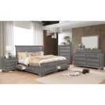 Gray Brandt Bed CM7302GY By Furniture of America 8