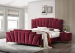 Red/Gold Florizel Bed CM7411RD BY Furniture of America 9
