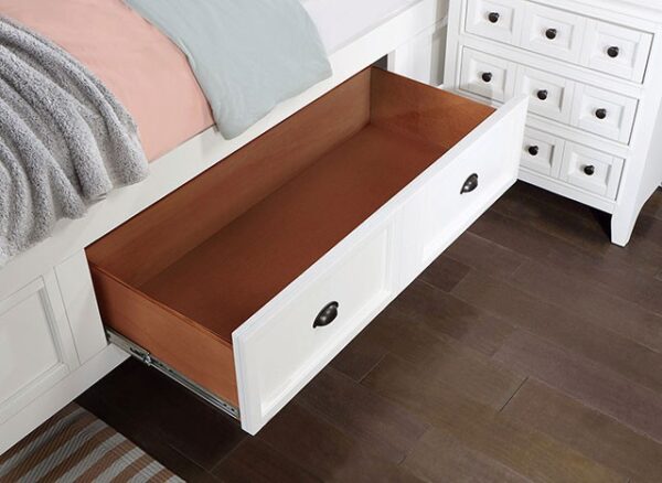 White Castile Bed CM7413WH BY Furniture of America 7