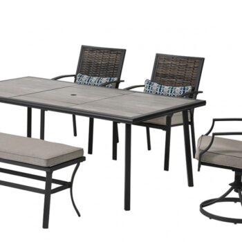 Black/Gray SINTRA PATIO DINING TABLE GM-2008 BY Furniture of America