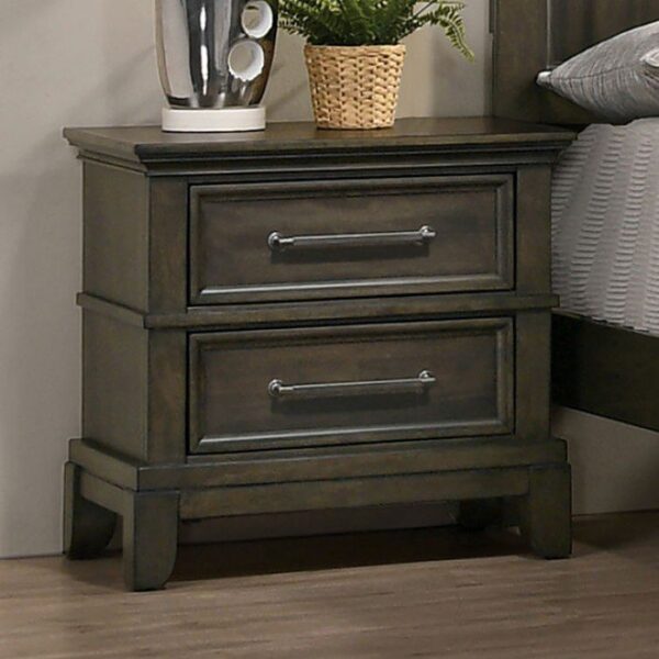 HOUSTON Night stand CM7221GY-N by Furniture Of America . 5