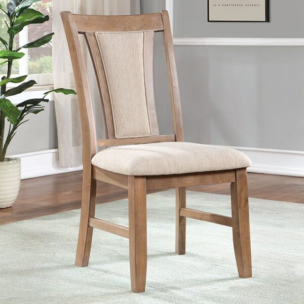 UPMINSTER CHAIR (2/CTN) CM3984NT-SC-2PK by Furniture of America. 6