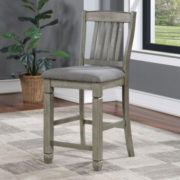 ANAYA COUNTER HT. CHAIR CM3512GY-PC-2PK  by Furniture of America.