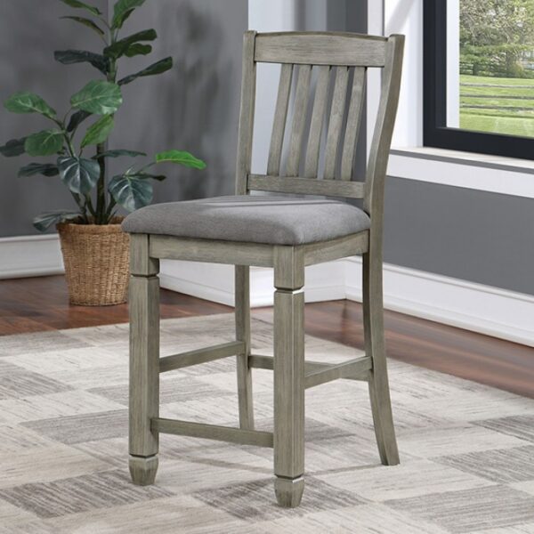 ANAYA COUNTER HT. CHAIR CM3512GY-PC-2PK  by Furniture of America. 7