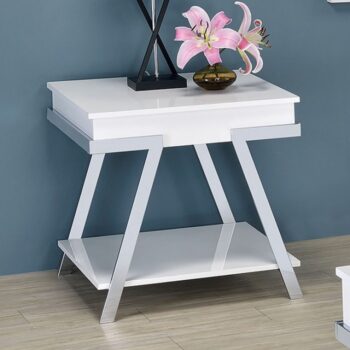 TITUS END TABLE CM4193WH-E  By Furniture of America.
