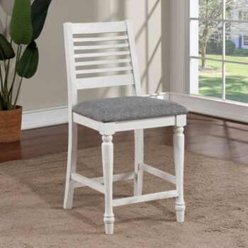 CALABRIA COUNTER HT. CHAIR (2/BOX) FOA3908PC-2PK BY Furniture of America.