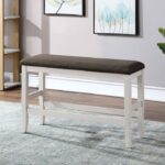 HEIDELBERG COUNTER HT. BENCH CM3498PBN BY Furniture of America. 7