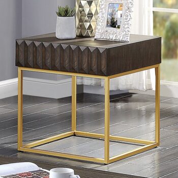AUGSBURG END TABLE CM4545WN-E By Furniture of America .
