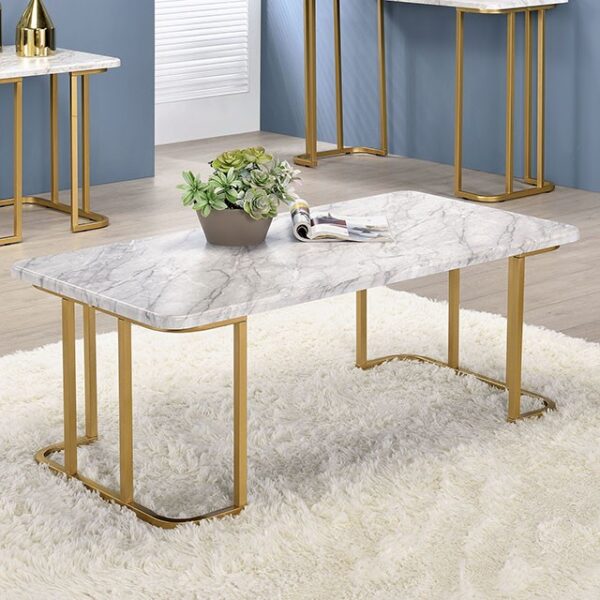 CALISTA COFFEE TABLE CM4564WH-C By Furniture of America. 4
