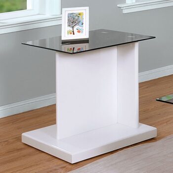 MANNEDORF END TABLE CM4567WH-E By Furniture of America.