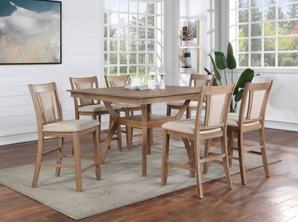 UPMINSTER CHAIR (2/CTN) CM3984NT-PC-2PK By Furniture of America. 7