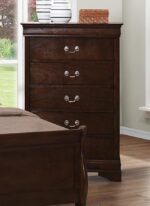 Louis Philippe 5-drawer Chest with Silver Bails Cappuccino 202415 by Coaster Furniture. Bedroom Chest of Drawers Mobilia Cleopatra 15 Louis Philippe 5-drawer Chest with Silver Bails Cappuccino 202415 by Coaster Furniture. 15