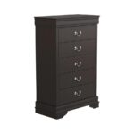Louis Philippe 5-drawer Chest with Silver Bails Cappuccino 202415 by Coaster Furniture. Bedroom Chest of Drawers Mobilia Cleopatra 16 Louis Philippe 5-drawer Chest with Silver Bails Cappuccino 202415 by Coaster Furniture. 16