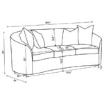 Rainn Upholstered Tight Back Sofa Latte 509171 by Coaster Furniture Luxury Sofas Mobilia Cleopatra 35 Rainn Upholstered Tight Back Sofa Latte 509171 by Coaster Furniture 35
