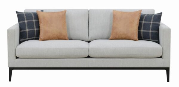 Apperson Cushioned Back Sofa Light Grey 508681 by Coaster Furniture 10