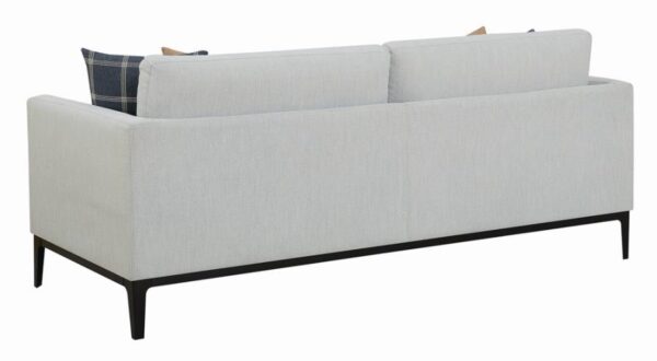 Apperson Cushioned Back Sofa Light Grey 508681 by Coaster Furniture 12