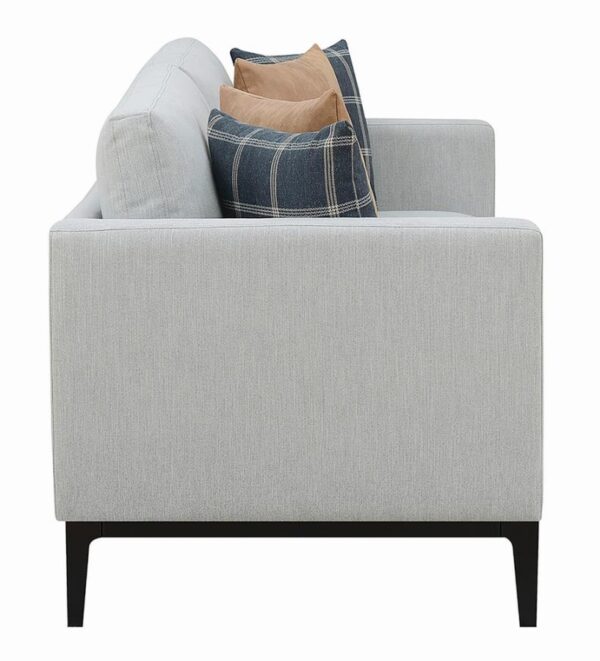 Apperson Cushioned Back Sofa Light Grey 508681 by Coaster Furniture 13