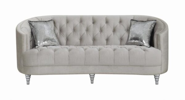 Avonlea Sloped Arm Tufted Sofa Grey 508461 by Coaster Furniture 11