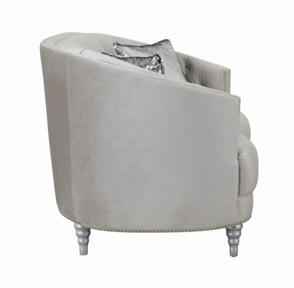 Avonlea Sloped Arm Tufted Sofa Grey 508461 by Coaster Furniture 14