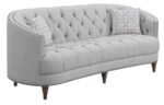 Avonlea Sloped Arm Upholstered Sofa Trim Grey 505641 by Coaster Furniture 17