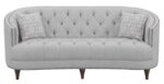Avonlea Sloped Arm Upholstered Sofa Trim Grey 505641 by Coaster Furniture 18