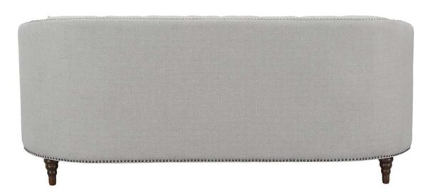 Avonlea Sloped Arm Upholstered Sofa Trim Grey 505641 by Coaster Furniture 12