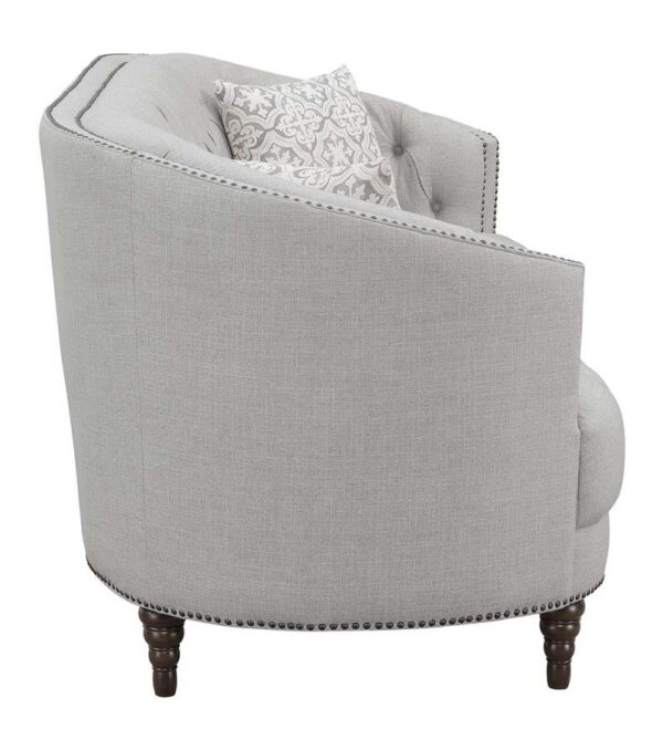 Avonlea Sloped Arm Upholstered Sofa Trim Grey 505641 by Coaster Furniture 13
