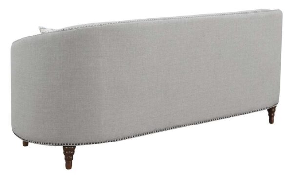 Avonlea Sloped Arm Upholstered Sofa Trim Grey 505641 by Coaster Furniture 14