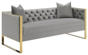 Eastbrook Tufted Back Sofa Grey 509111 by Coaster Furniture