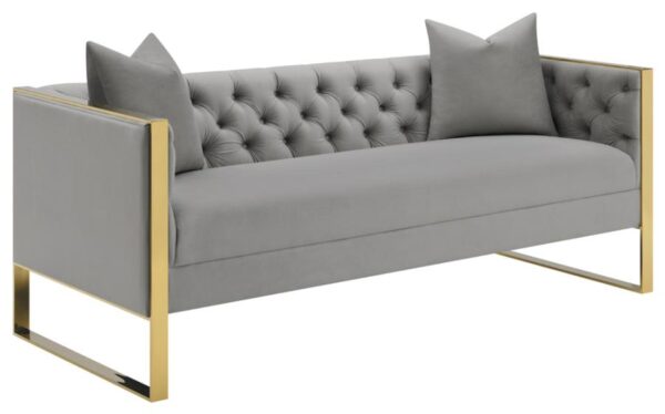 Eastbrook Tufted Back Sofa Grey 509111 by Coaster Furniture 7