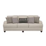 Glenn Cushion Back Sofa Light Grey 511094 by Coaster Furniture. 17