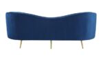 Sophia Upholstered Camel Back Sofa Blue 506861 by Coaster Furniture. 19