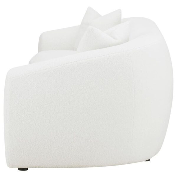 Isabella Upholstered Tight Back Sofa White 509871 by Coaster Furniture 15
