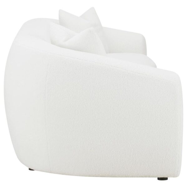 Isabella Upholstered Tight Back Sofa White 509871 by Coaster Furniture 16