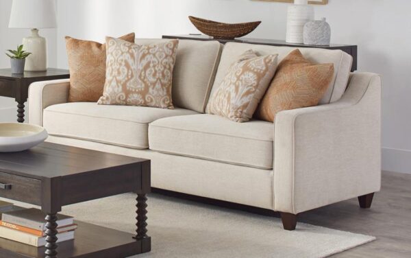 Christine Upholstered Cushion Back Sofa Beige 552061 By Coaster Furniture. | Mobilia Cleopatra Christine upholstered cushion back sofa beige 552061 by coaster furniture.