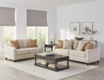 Christine upholstered cushion back sofa beige 552061 by coaster furniture. 10