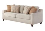 Christine upholstered cushion back sofa beige 552061 by coaster furniture. 11