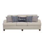 Glenn recessed arms sofa light grey 511091 by coaster furniture Luxury Living Room Furniture Mobilia Cleopatra 18 Glenn recessed arms sofa light grey 511091 by coaster furniture 18