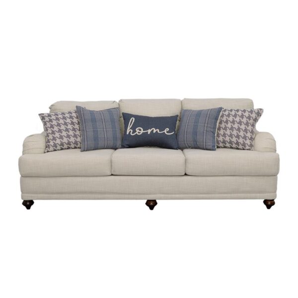 Glenn recessed arms sofa light grey 511091 by coaster furniture 11
