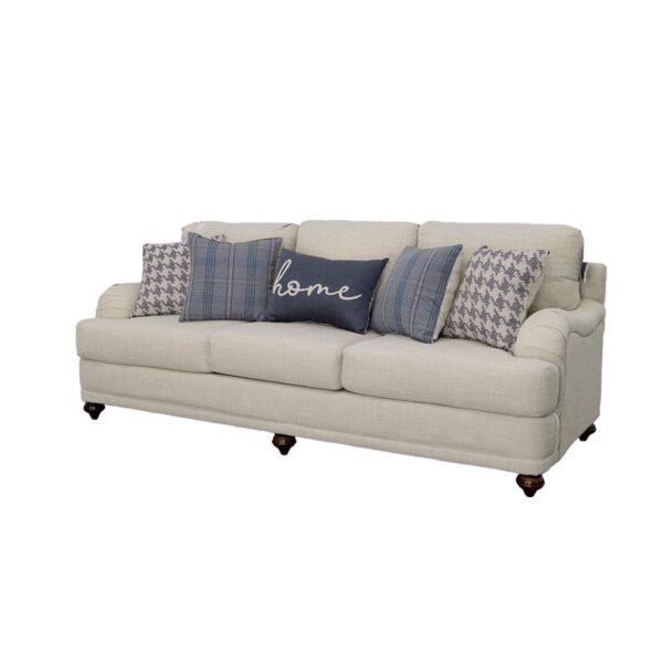 Glenn recessed arms sofa light grey 511091 by coaster furniture 12