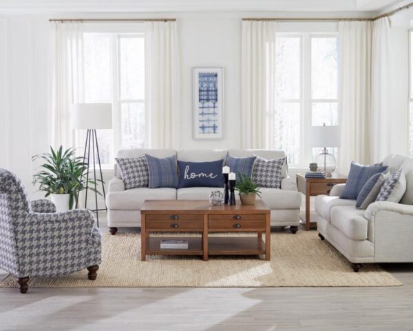 Glenn recessed arms sofa light grey 511091 by coaster furniture 16