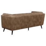Thatcher upholstered button tufted sofa brown 509421 by coaster furniture 23