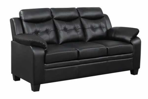 Finley Tufted Upholstered Sofa Black 506551 By Coaster Furniture | Mobilia Cleopatra Finley tufted upholstered sofa black 506551 by coaster furniture