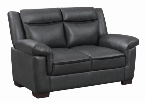 Arabella Pillow Top Upholstered Loveseat Gray 506592 by Coaster Furniture 8