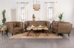 Thatcher Upholstered Button Tufted Loveseat Brown 509422 by Coaster Furniture Luxury Living Room Furniture Mobilia Cleopatra 11 Thatcher Upholstered Button Tufted Loveseat Brown 509422 by Coaster Furniture 11